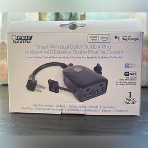 Feit Electric Commercial and Residential
PVC Smart Dual Outlet Outdoor Plug, NIB